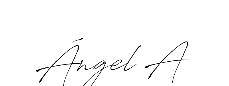 Also we have Ángel A name is the best signature style. Create professional handwritten signature collection using Antro_Vectra autograph style. Ángel A signature style 6 images and pictures png