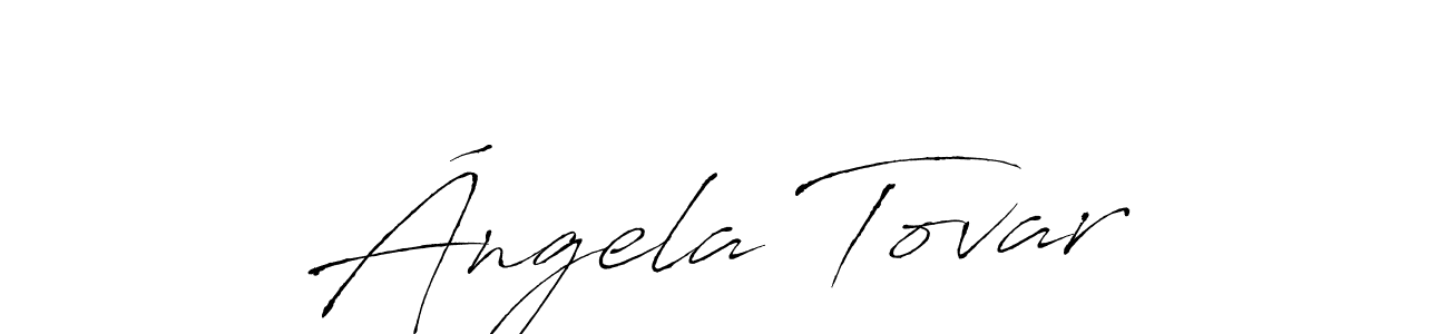 Ángela Tovar stylish signature style. Best Handwritten Sign (Antro_Vectra) for my name. Handwritten Signature Collection Ideas for my name Ángela Tovar. Ángela Tovar signature style 6 images and pictures png