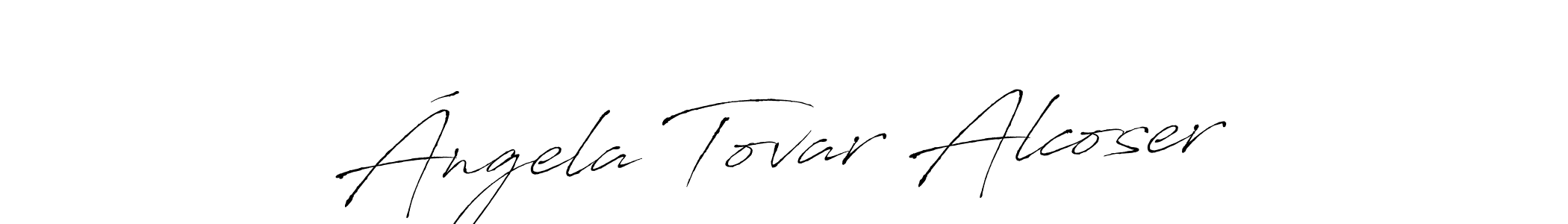 Use a signature maker to create a handwritten signature online. With this signature software, you can design (Antro_Vectra) your own signature for name Ángela Tovar Alcoser. Ángela Tovar Alcoser signature style 6 images and pictures png