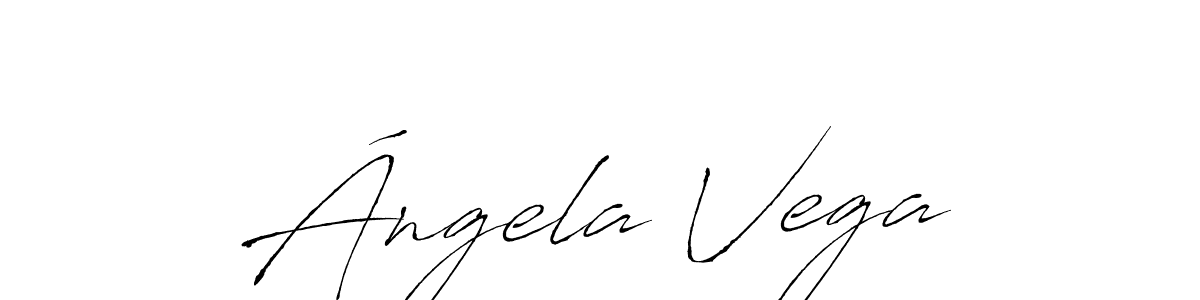 The best way (Antro_Vectra) to make a short signature is to pick only two or three words in your name. The name Ángela Vega include a total of six letters. For converting this name. Ángela Vega signature style 6 images and pictures png