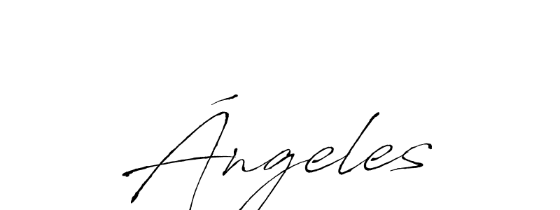 Create a beautiful signature design for name Ángeles. With this signature (Antro_Vectra) fonts, you can make a handwritten signature for free. Ángeles signature style 6 images and pictures png