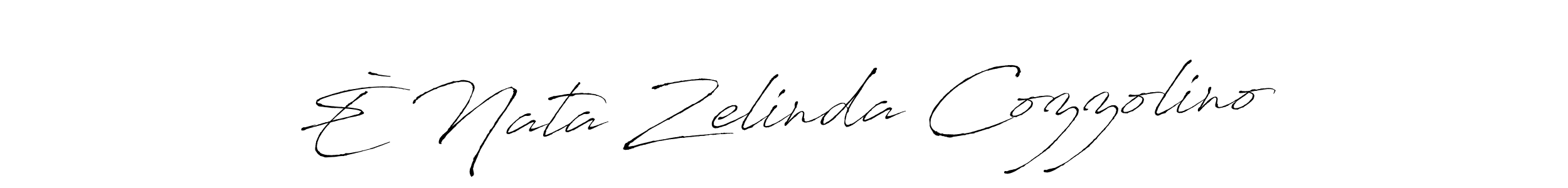 Use a signature maker to create a handwritten signature online. With this signature software, you can design (Antro_Vectra) your own signature for name È Nata Zelinda Cozzolino. È Nata Zelinda Cozzolino signature style 6 images and pictures png
