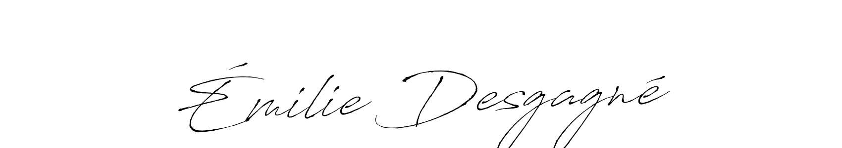 Émilie Desgagné stylish signature style. Best Handwritten Sign (Antro_Vectra) for my name. Handwritten Signature Collection Ideas for my name Émilie Desgagné. Émilie Desgagné signature style 6 images and pictures png