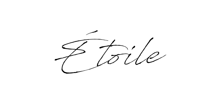 Use a signature maker to create a handwritten signature online. With this signature software, you can design (Antro_Vectra) your own signature for name Étoile. Étoile signature style 6 images and pictures png