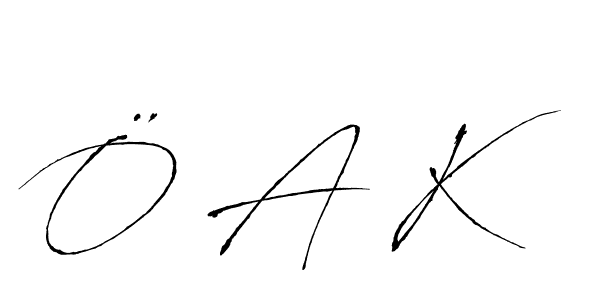 Similarly Antro_Vectra is the best handwritten signature design. Signature creator online .You can use it as an online autograph creator for name Ö A K. Ö A K signature style 6 images and pictures png