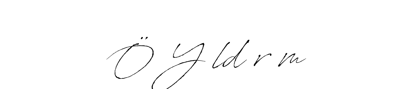 How to make Ö Yıldırım name signature. Use Antro_Vectra style for creating short signs online. This is the latest handwritten sign. Ö Yıldırım signature style 6 images and pictures png