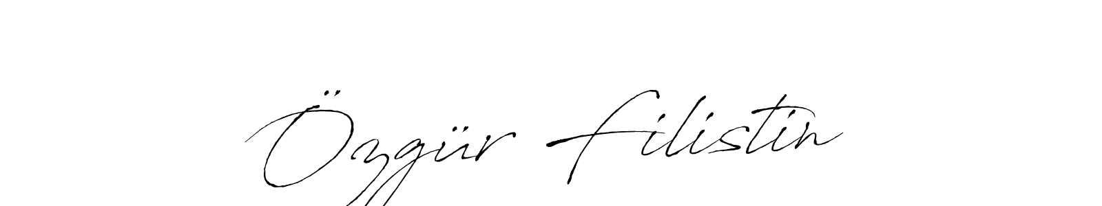 Design your own signature with our free online signature maker. With this signature software, you can create a handwritten (Antro_Vectra) signature for name Özgür Filistin. Özgür Filistin signature style 6 images and pictures png