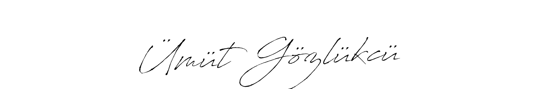 How to make Ümüt Gözlükcü signature? Antro_Vectra is a professional autograph style. Create handwritten signature for Ümüt Gözlükcü name. Ümüt Gözlükcü signature style 6 images and pictures png