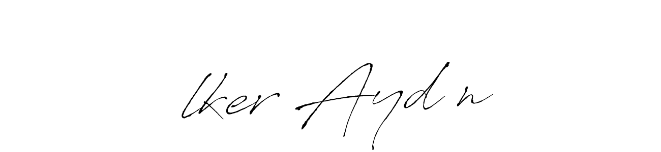 This is the best signature style for the İlker Aydın name. Also you like these signature font (Antro_Vectra). Mix name signature. İlker Aydın signature style 6 images and pictures png