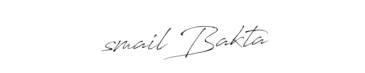 Design your own signature with our free online signature maker. With this signature software, you can create a handwritten (Antro_Vectra) signature for name İsmail Baktaş. İsmail Baktaş signature style 6 images and pictures png