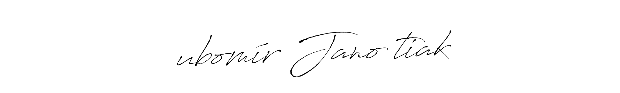 Design your own signature with our free online signature maker. With this signature software, you can create a handwritten (Antro_Vectra) signature for name Ľubomír Janoštiak. Ľubomír Janoštiak signature style 6 images and pictures png