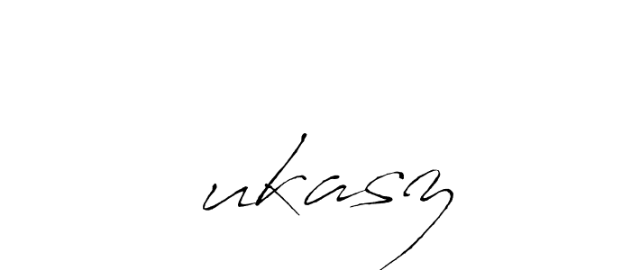 How to make Łukasz signature? Antro_Vectra is a professional autograph style. Create handwritten signature for Łukasz name. Łukasz signature style 6 images and pictures png