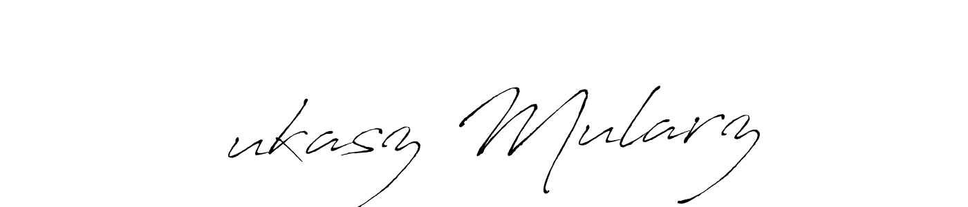 Łukasz Mularz stylish signature style. Best Handwritten Sign (Antro_Vectra) for my name. Handwritten Signature Collection Ideas for my name Łukasz Mularz. Łukasz Mularz signature style 6 images and pictures png