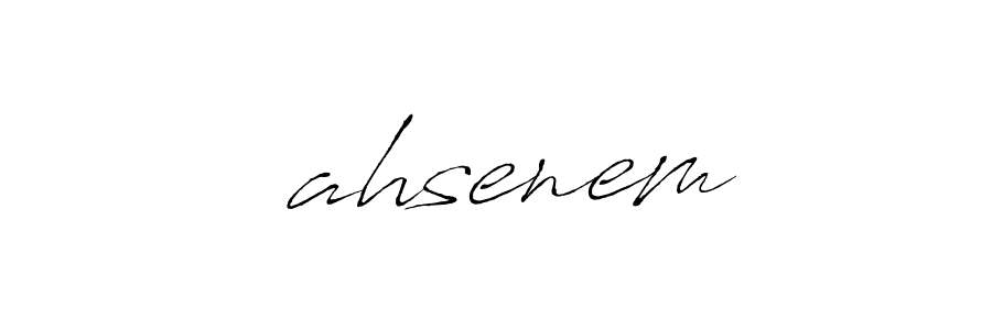 Şahsenem stylish signature style. Best Handwritten Sign (Antro_Vectra) for my name. Handwritten Signature Collection Ideas for my name Şahsenem. Şahsenem signature style 6 images and pictures png