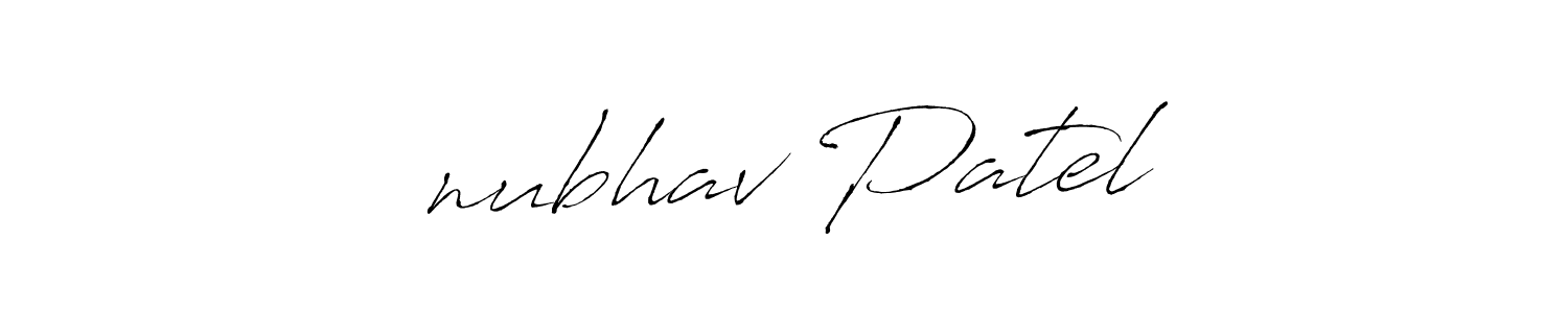 Similarly Antro_Vectra is the best handwritten signature design. Signature creator online .You can use it as an online autograph creator for name अnubhav Patel. अnubhav Patel signature style 6 images and pictures png