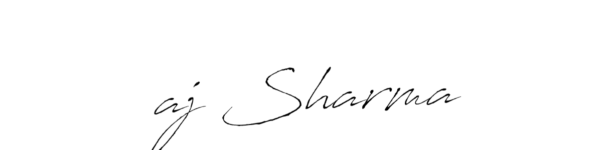 How to make रaj Sharma name signature. Use Antro_Vectra style for creating short signs online. This is the latest handwritten sign. रaj Sharma signature style 6 images and pictures png
