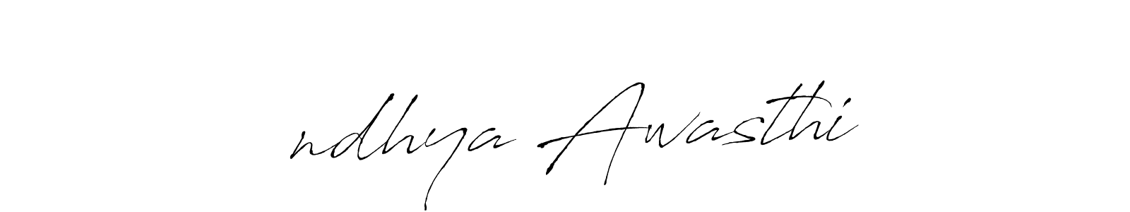 You should practise on your own different ways (Antro_Vectra) to write your name (सndhya Awasthi) in signature. don't let someone else do it for you. सndhya Awasthi signature style 6 images and pictures png