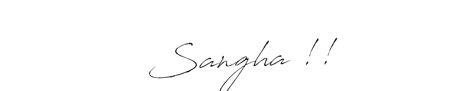 Make a beautiful signature design for name ᴛɢ Sangha !!. With this signature (Antro_Vectra) style, you can create a handwritten signature for free. ᴛɢ Sangha !! signature style 6 images and pictures png