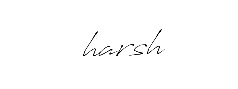 if you are searching for the best signature style for your name ☆harsh. so please give up your signature search. here we have designed multiple signature styles  using Antro_Vectra. ☆harsh signature style 6 images and pictures png