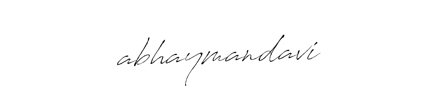 How to make ❤abhaymandavi name signature. Use Antro_Vectra style for creating short signs online. This is the latest handwritten sign. ❤abhaymandavi signature style 6 images and pictures png