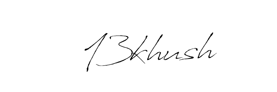 Similarly Antro_Vectra is the best handwritten signature design. Signature creator online .You can use it as an online autograph creator for name   13khush.   13khush signature style 6 images and pictures png