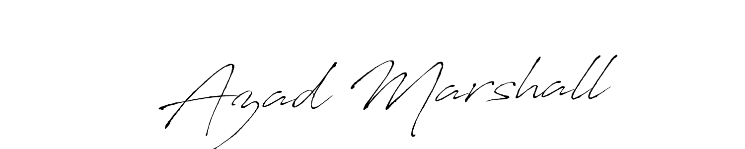 Design your own signature with our free online signature maker. With this signature software, you can create a handwritten (Antro_Vectra) signature for name   Azad Marshall.   Azad Marshall signature style 6 images and pictures png