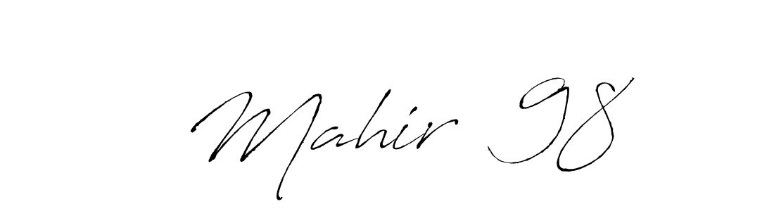 You can use this online signature creator to create a handwritten signature for the name   Mahir  98. This is the best online autograph maker.   Mahir  98 signature style 6 images and pictures png