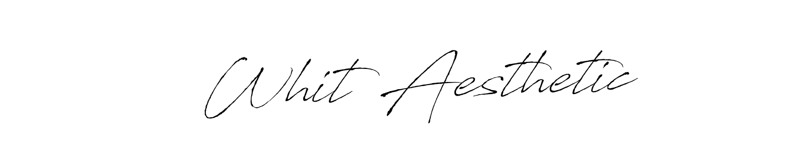 Use a signature maker to create a handwritten signature online. With this signature software, you can design (Antro_Vectra) your own signature for name   Whit Aesthetic.   Whit Aesthetic signature style 6 images and pictures png