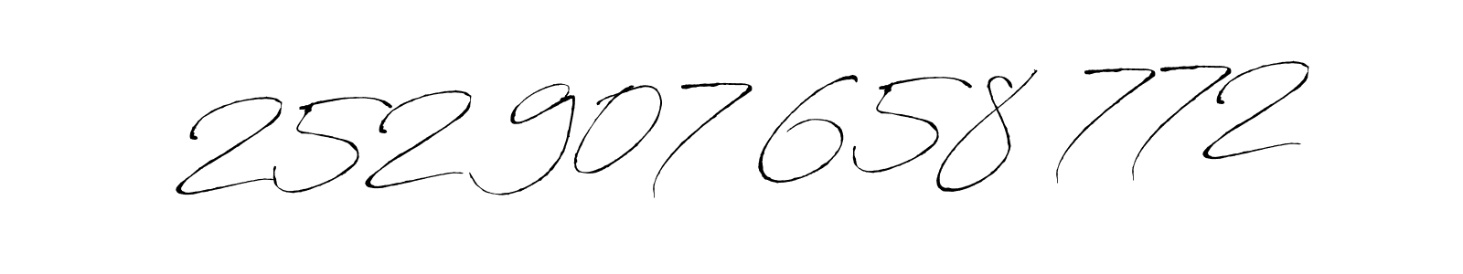 Use a signature maker to create a handwritten signature online. With this signature software, you can design (Antro_Vectra) your own signature for name  252 907 658 772.  252 907 658 772 signature style 6 images and pictures png