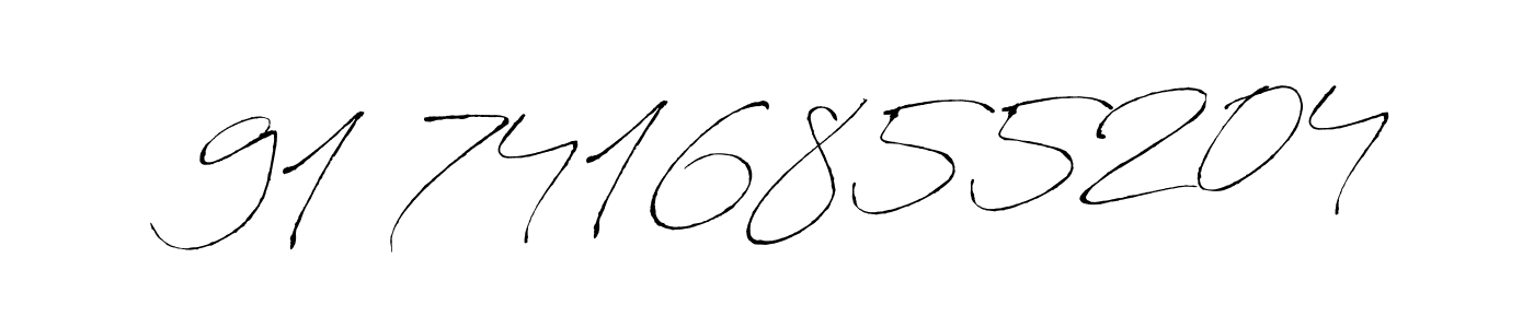 Make a beautiful signature design for name  91 7416855204. Use this online signature maker to create a handwritten signature for free.  91 7416855204 signature style 6 images and pictures png