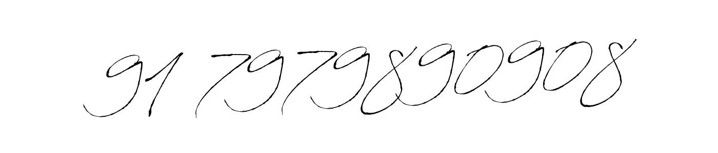 The best way (Antro_Vectra) to make a short signature is to pick only two or three words in your name. The name  91 7979890908 include a total of six letters. For converting this name.  91 7979890908 signature style 6 images and pictures png