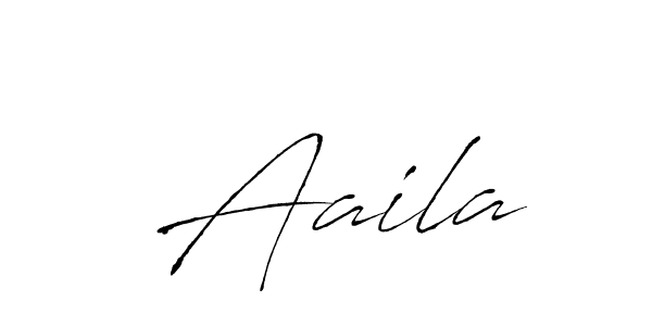 Design your own signature with our free online signature maker. With this signature software, you can create a handwritten (Antro_Vectra) signature for name  Aaila.  Aaila signature style 6 images and pictures png