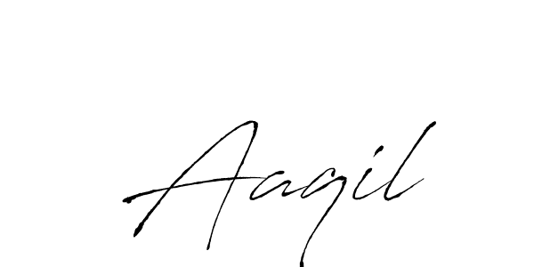 Antro_Vectra is a professional signature style that is perfect for those who want to add a touch of class to their signature. It is also a great choice for those who want to make their signature more unique. Get  Aaqil name to fancy signature for free.  Aaqil signature style 6 images and pictures png