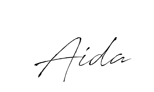 How to make  Aida name signature. Use Antro_Vectra style for creating short signs online. This is the latest handwritten sign.  Aida signature style 6 images and pictures png