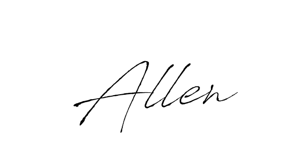 Also we have  Allen name is the best signature style. Create professional handwritten signature collection using Antro_Vectra autograph style.  Allen signature style 6 images and pictures png