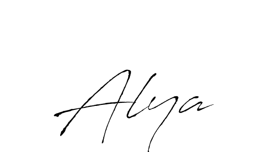 How to make  Alya name signature. Use Antro_Vectra style for creating short signs online. This is the latest handwritten sign.  Alya signature style 6 images and pictures png