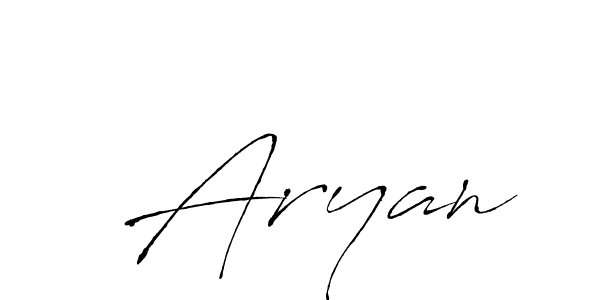 Design your own signature with our free online signature maker. With this signature software, you can create a handwritten (Antro_Vectra) signature for name  Aryan.  Aryan signature style 6 images and pictures png