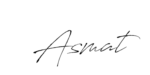 Create a beautiful signature design for name  Asmat. With this signature (Antro_Vectra) fonts, you can make a handwritten signature for free.  Asmat signature style 6 images and pictures png