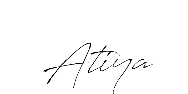 How to make  Atiya signature? Antro_Vectra is a professional autograph style. Create handwritten signature for  Atiya name.  Atiya signature style 6 images and pictures png