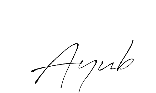 Create a beautiful signature design for name  Ayub. With this signature (Antro_Vectra) fonts, you can make a handwritten signature for free.  Ayub signature style 6 images and pictures png
