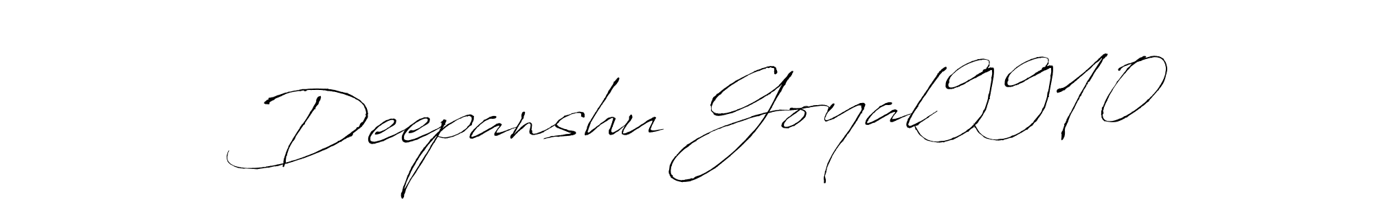 Also we have  Deepanshu Goyal9910 name is the best signature style. Create professional handwritten signature collection using Antro_Vectra autograph style.  Deepanshu Goyal9910 signature style 6 images and pictures png