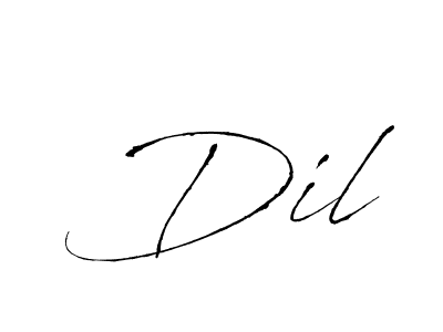 You can use this online signature creator to create a handwritten signature for the name  Dil. This is the best online autograph maker.  Dil signature style 6 images and pictures png
