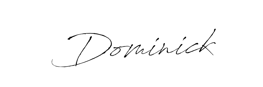 Create a beautiful signature design for name  Dominick. With this signature (Antro_Vectra) fonts, you can make a handwritten signature for free.  Dominick signature style 6 images and pictures png