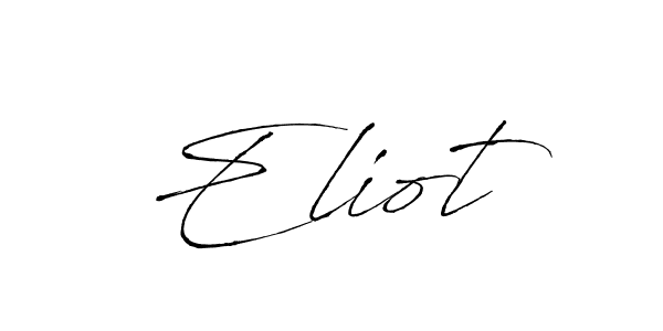 It looks lik you need a new signature style for name  Eliot. Design unique handwritten (Antro_Vectra) signature with our free signature maker in just a few clicks.  Eliot signature style 6 images and pictures png