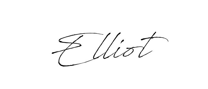 How to make  Elliot name signature. Use Antro_Vectra style for creating short signs online. This is the latest handwritten sign.  Elliot signature style 6 images and pictures png