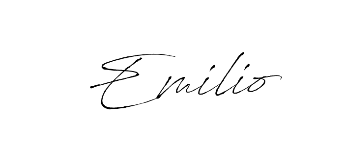 Also we have  Emilio name is the best signature style. Create professional handwritten signature collection using Antro_Vectra autograph style.  Emilio signature style 6 images and pictures png