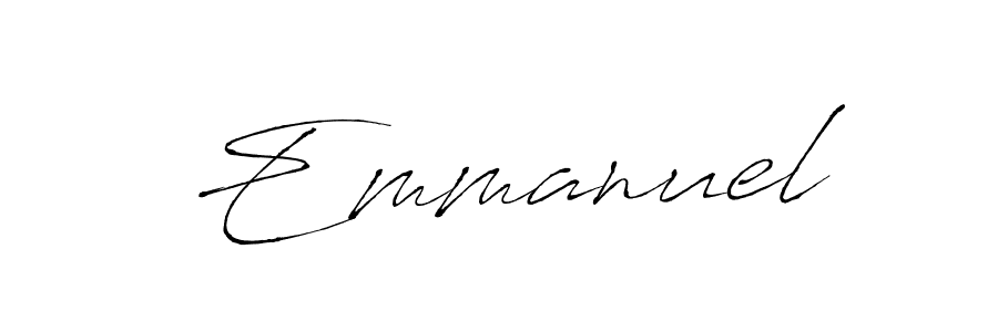 Create a beautiful signature design for name  Emmanuel. With this signature (Antro_Vectra) fonts, you can make a handwritten signature for free.  Emmanuel signature style 6 images and pictures png