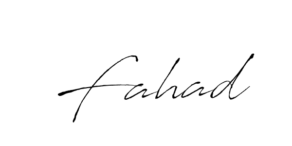 Use a signature maker to create a handwritten signature online. With this signature software, you can design (Antro_Vectra) your own signature for name  Fahad.  Fahad signature style 6 images and pictures png