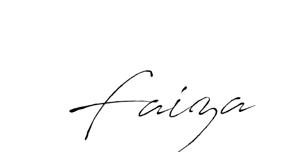 Make a beautiful signature design for name  Faiza. With this signature (Antro_Vectra) style, you can create a handwritten signature for free.  Faiza signature style 6 images and pictures png