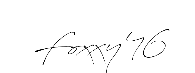 Make a beautiful signature design for name  Foxxy46. Use this online signature maker to create a handwritten signature for free.  Foxxy46 signature style 6 images and pictures png